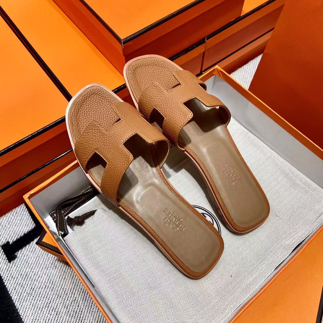 에르메스 올수공 오란 슬리퍼 샌들 토고 39